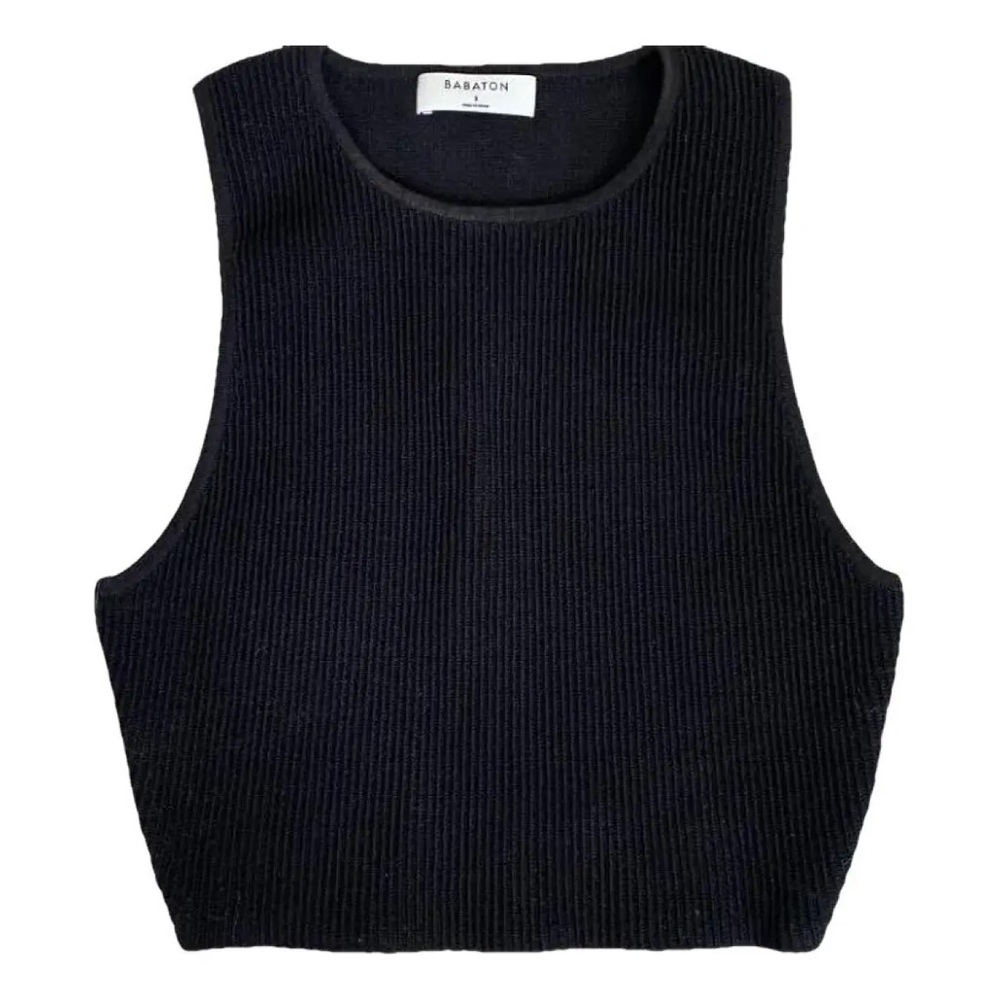 Aritzia Babaton Ribbed Crop Top